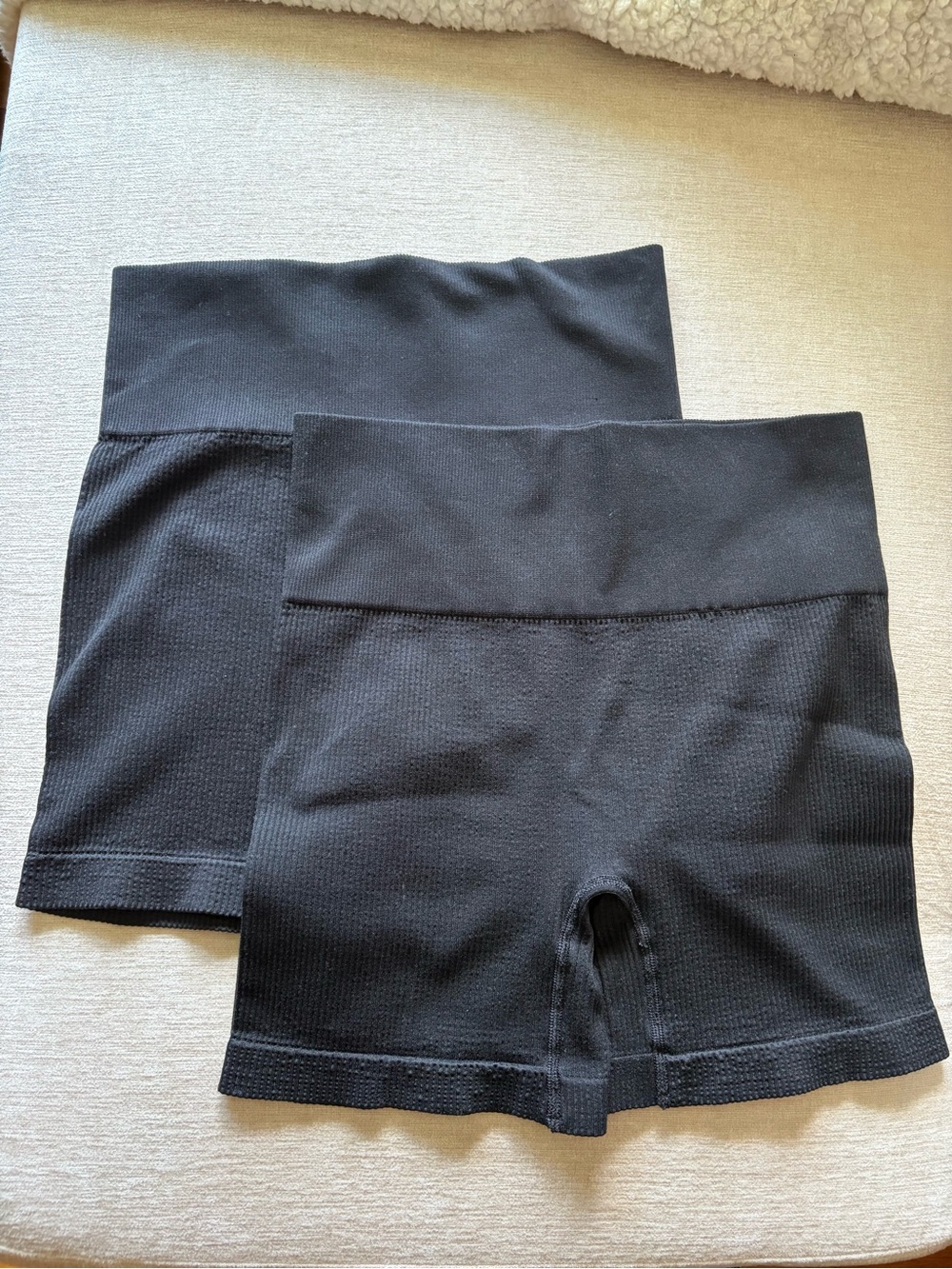Black High-Waist Women’s Bike Shorts (S) x2